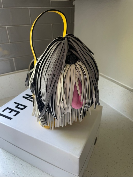 JW PEI Handbags - JW PEI Fringe Dog Crossbody Bag in Black, White, Gray & Yellow